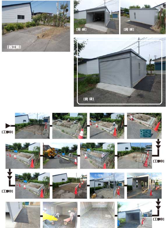 外構工事・ガレージ新築